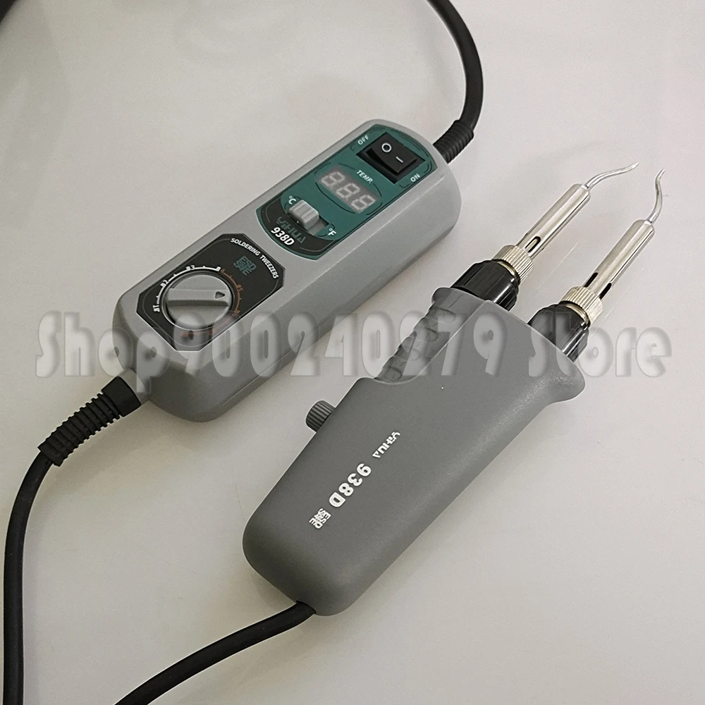 YIHUA 938D 110V/220V for BGA SMD Soldering Iron Mini TweezersPortable Hot Tweezers Mini Soldering Station