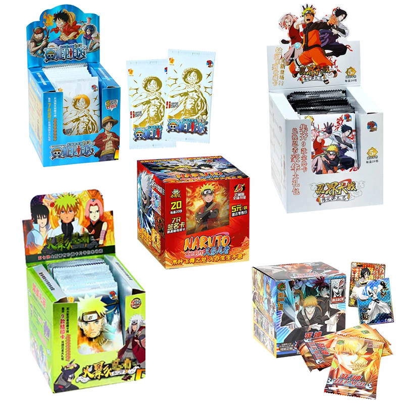 Cartas de Dragon Ball Demon Slayer de Naruto para niños, juegos Flash Super Z, colección de personajes de Anime, juguete de cartas de juego, regalo