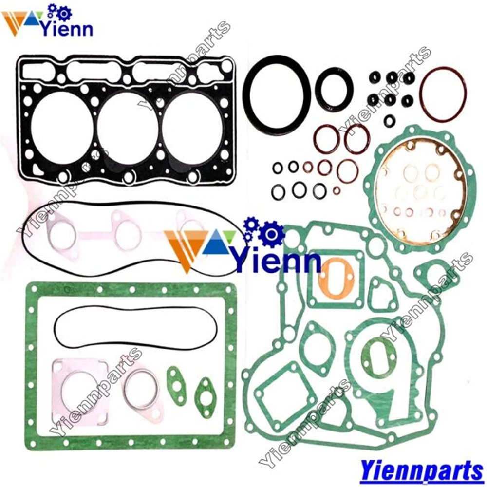 GB15 GB16 GB150 GB155 GB160 Overhaul Re-ring Kit Piston Ring Bearing Set Full Gasket For Kubota Sub-Compact Utility Tractor