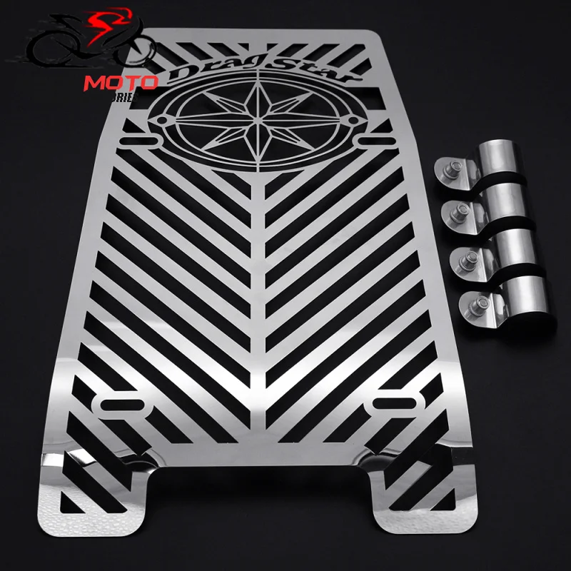 Motorcycle Radiator Grille Guard Protector Grill Water Cooler Engine Cover For Yamaha XVS1100 Drag Star Classic Custom 1999-2012 - view 5