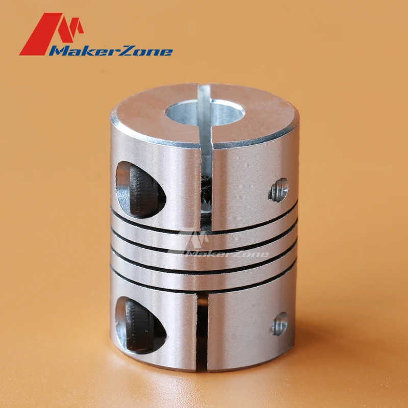 

3D Printer Accessory 5X8mm Coupler CNC Aluminium Alloy Z Axis Stepper Motor Flexible Shaft Coupling For T8 Lead Screw