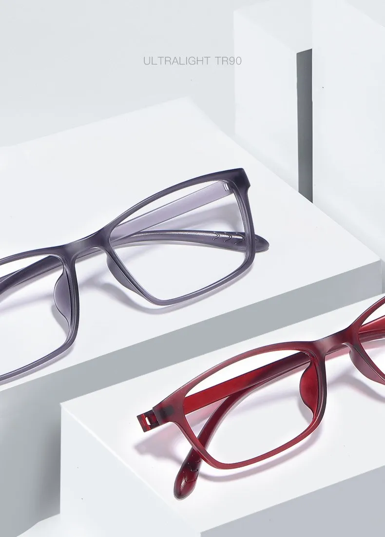 YIMARUILI Ultraleichtes und bequemes Brillengestell für Herren und Damen, TR90, schraubenloses Design, optisches Brillengestell X1 – Detail 3