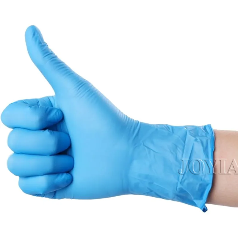 Blue Disposable Gloves Latex Free Powder-Free Exam Glove Small Medium Large S Home Work Man Synthetic Nitrile 100 50 20 Pcs