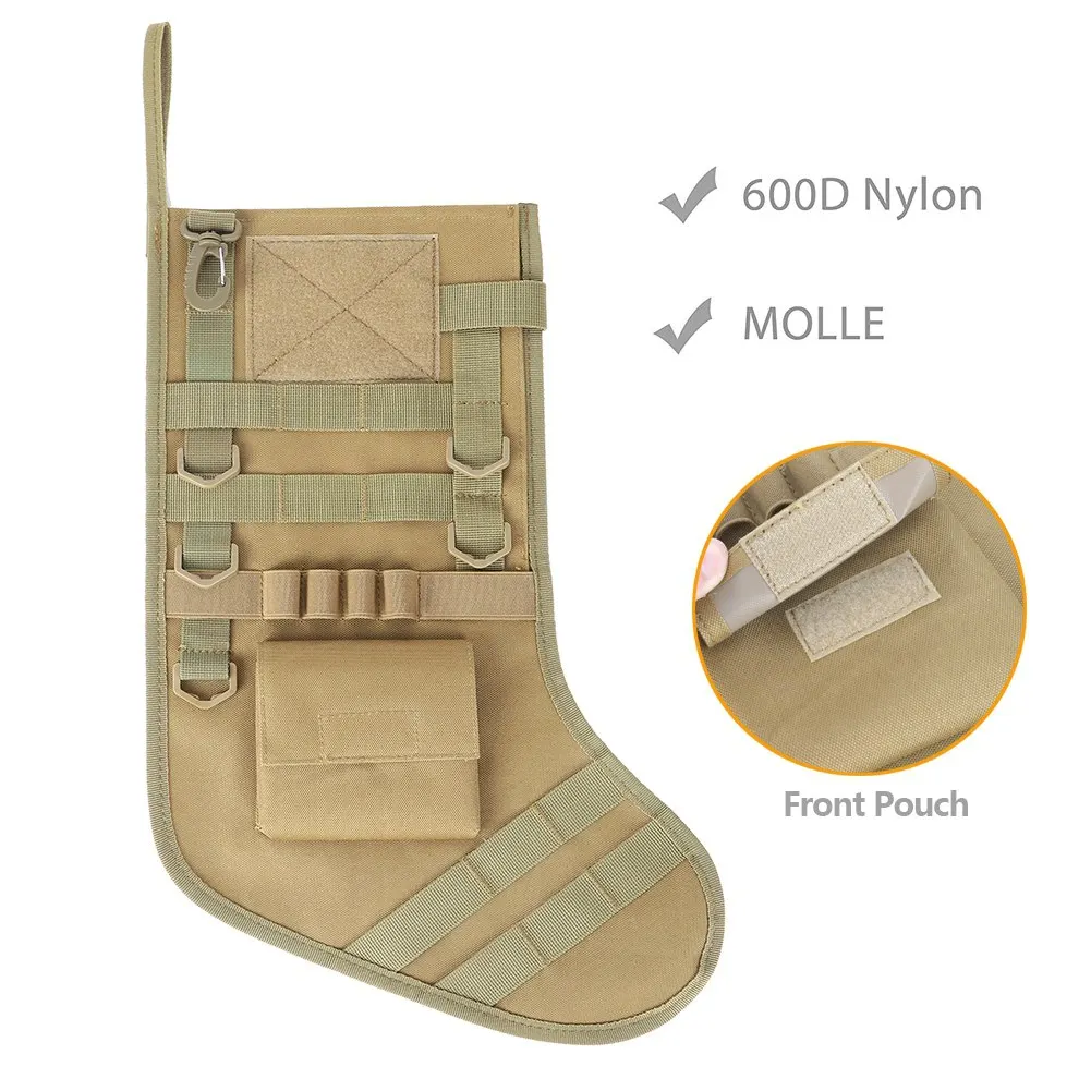 Tactical Molle Christmas Socks Bags Militar y Hunting Pouch Boots Christmas Socks Storage Bag Gift Bags