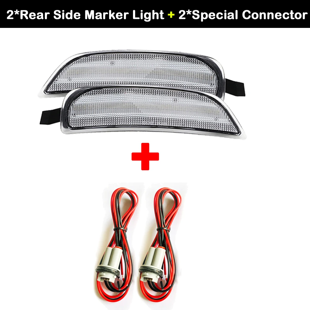 2PCS LED Rear side marker lights For Mazda Miata Mx-5 2016-2020 Fiat 124 Spider Abarth 2017