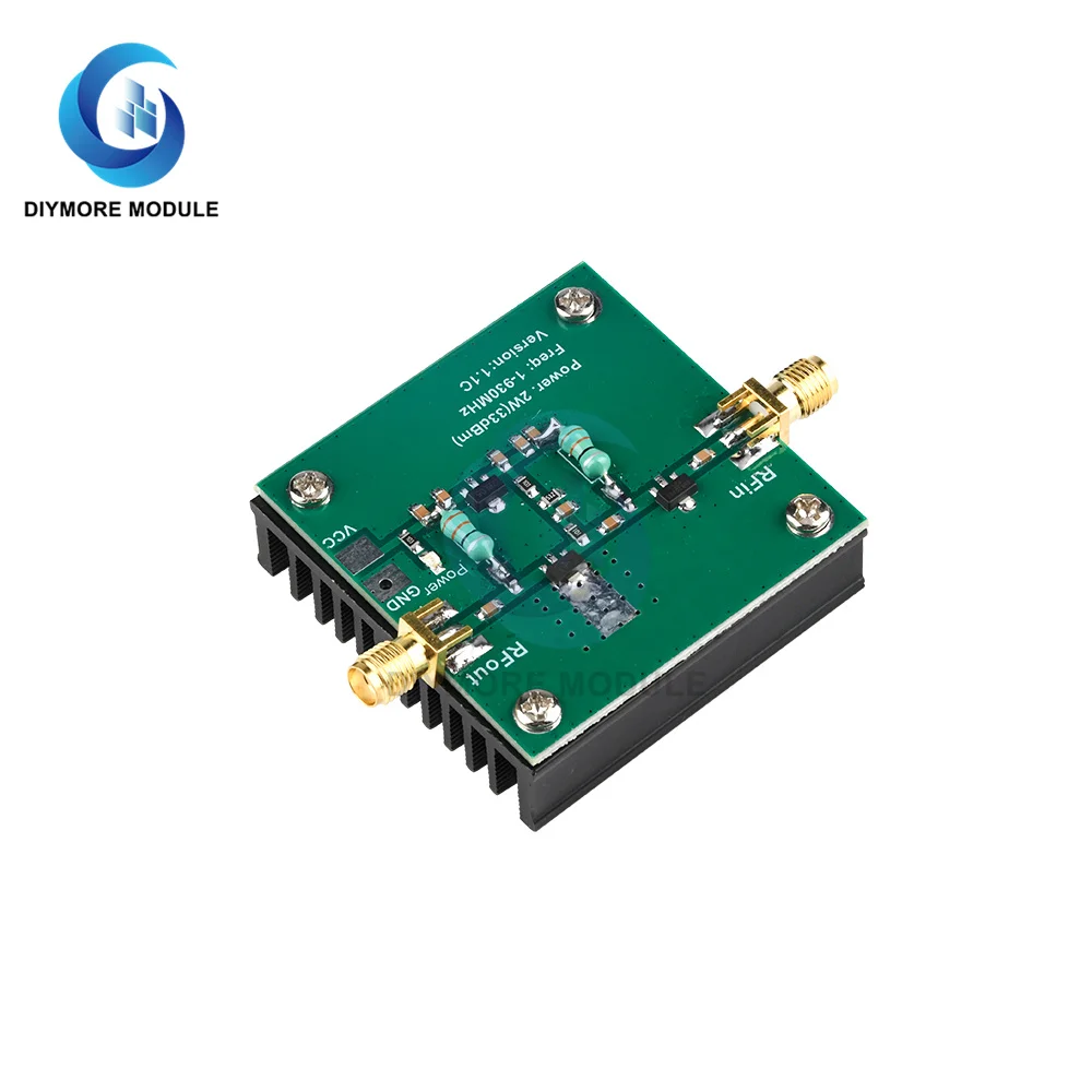 1-930MHz 2W 2.0W RF Broadband Power Amplifier Module For Electrical Accessory Radio Transmission Standard SMA Female RF