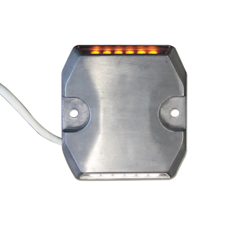 IP65 Wit Geel Aluminium Tunnel Bedrade Road Marker Reflecterende Led Road Stud