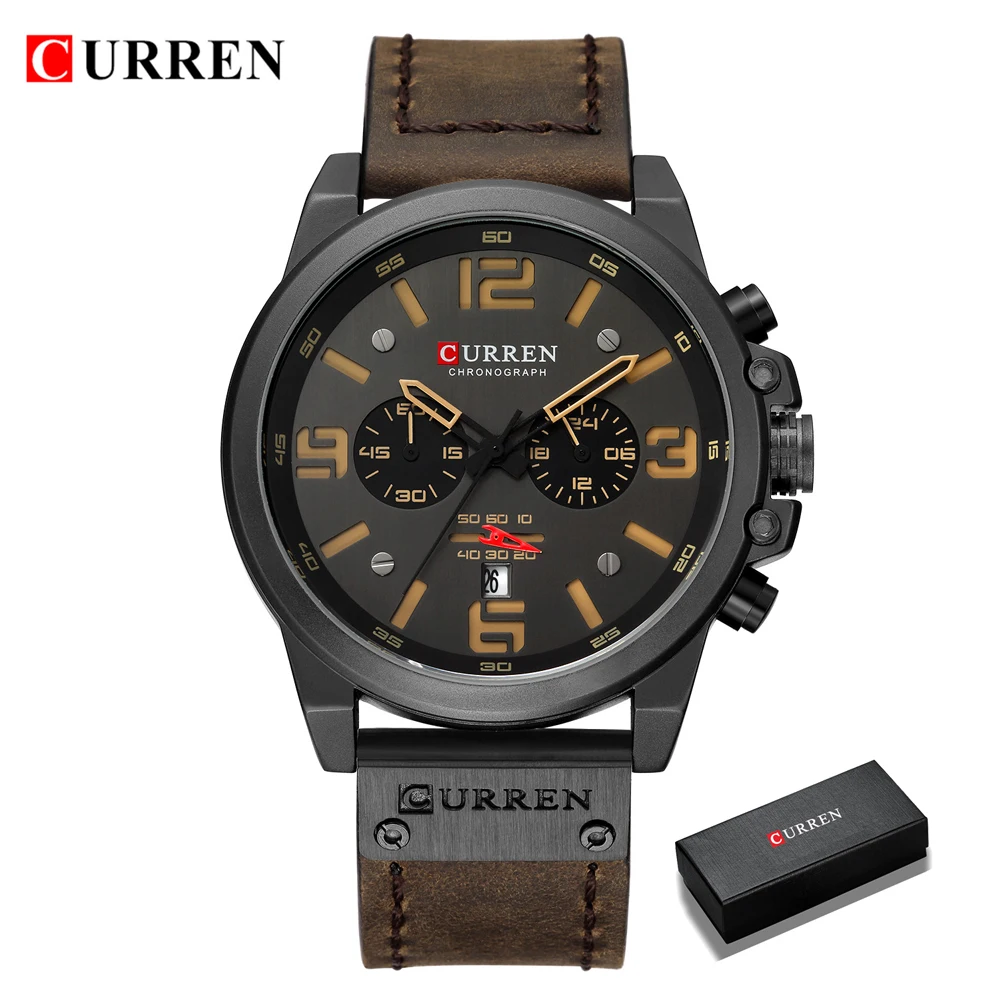 Mode Chronograph Uhr Männer CURREN Luxus Marke Wasserdichte Sport Handgelenk männer Uhren Casual Armbanduhr Männlichen Uhr Reloj Hombre