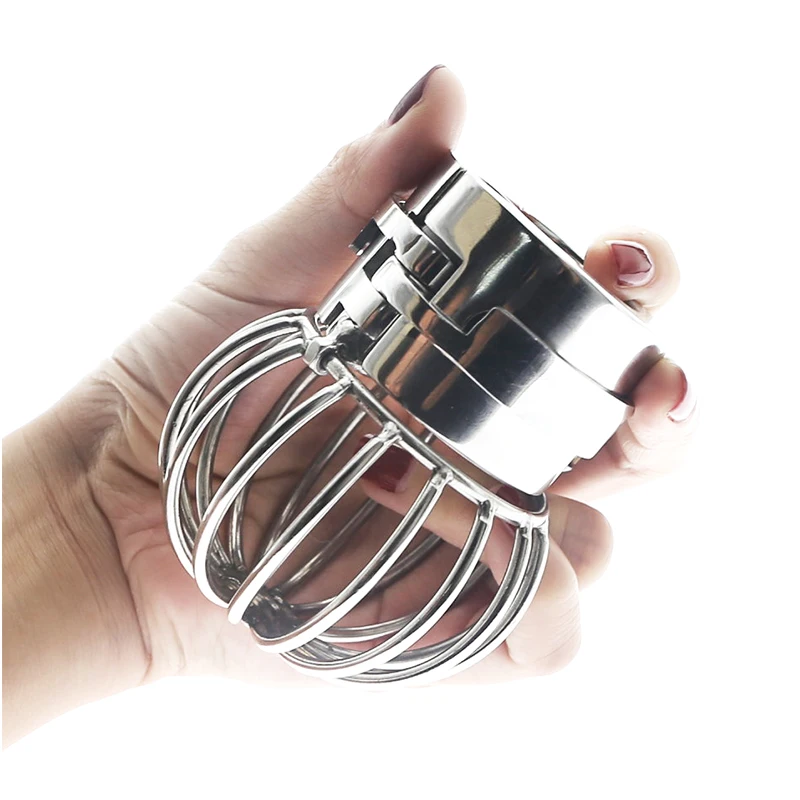 Stainless Steel Dick Stealth Lock Heavy Scrotum Pendant Ball Stretcher Scrotum Testicle Chastity Lock Cock Cage Ring Penis Ring