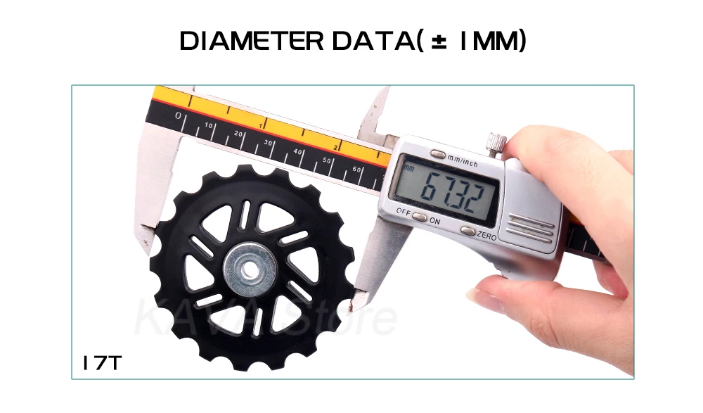 WUZEI Fahrrad Pulley 11T 12T 13T 14T 16T 17T Schaltwerk Pulley Rennrad jockey 7-12 Geschwindigkeit Guide Rad für Shimano SRAM – Detail 14