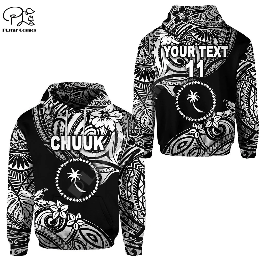 

Polynesian Island Chuuk Custom Text Country Tribal Culture Retro Harajuku Tracksuit Men/Women Pullover 3DPrint Jacket Hoodies A4