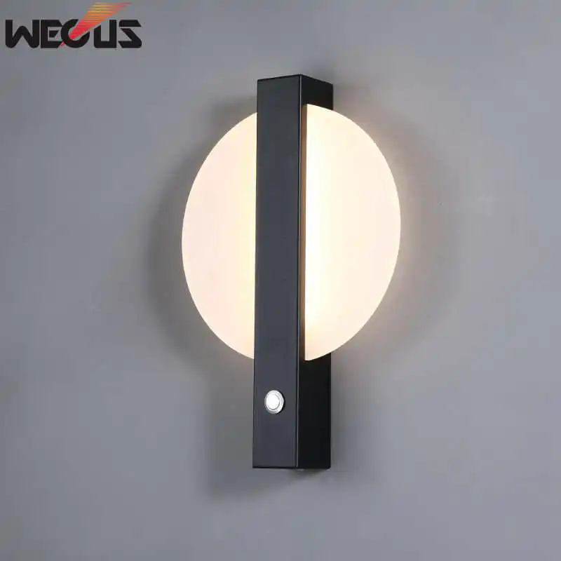 Nordic Modern Minimalist Bedroom Bedside Wall Lamp, Creative Aisle / Stair / Living Room Wall Light With Switch Wall Ligh