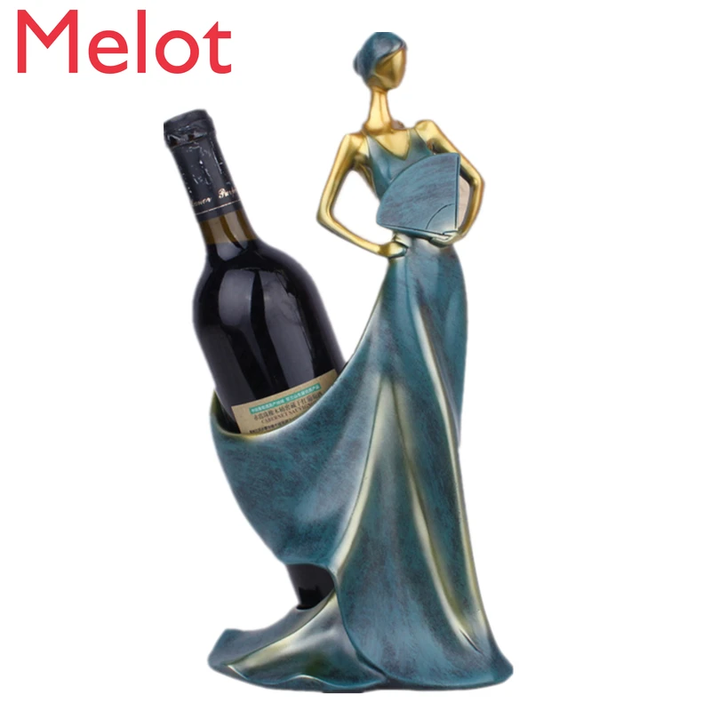 

Personalized Creative Resin Beauty Wine Rack Gift Fashion Modern High-End Luxury Home Crafts Decoration