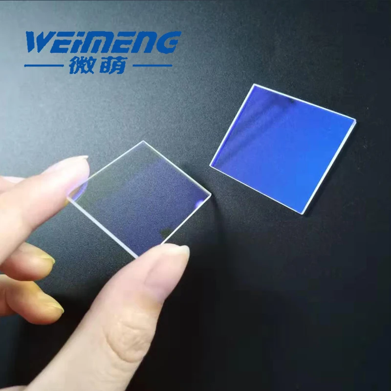 Weimeng dichroic mirror 32*27.6*1.5mm 455nm T=57%  500-700nm HT 45 degree quartz  for laser cutting welding marking machine