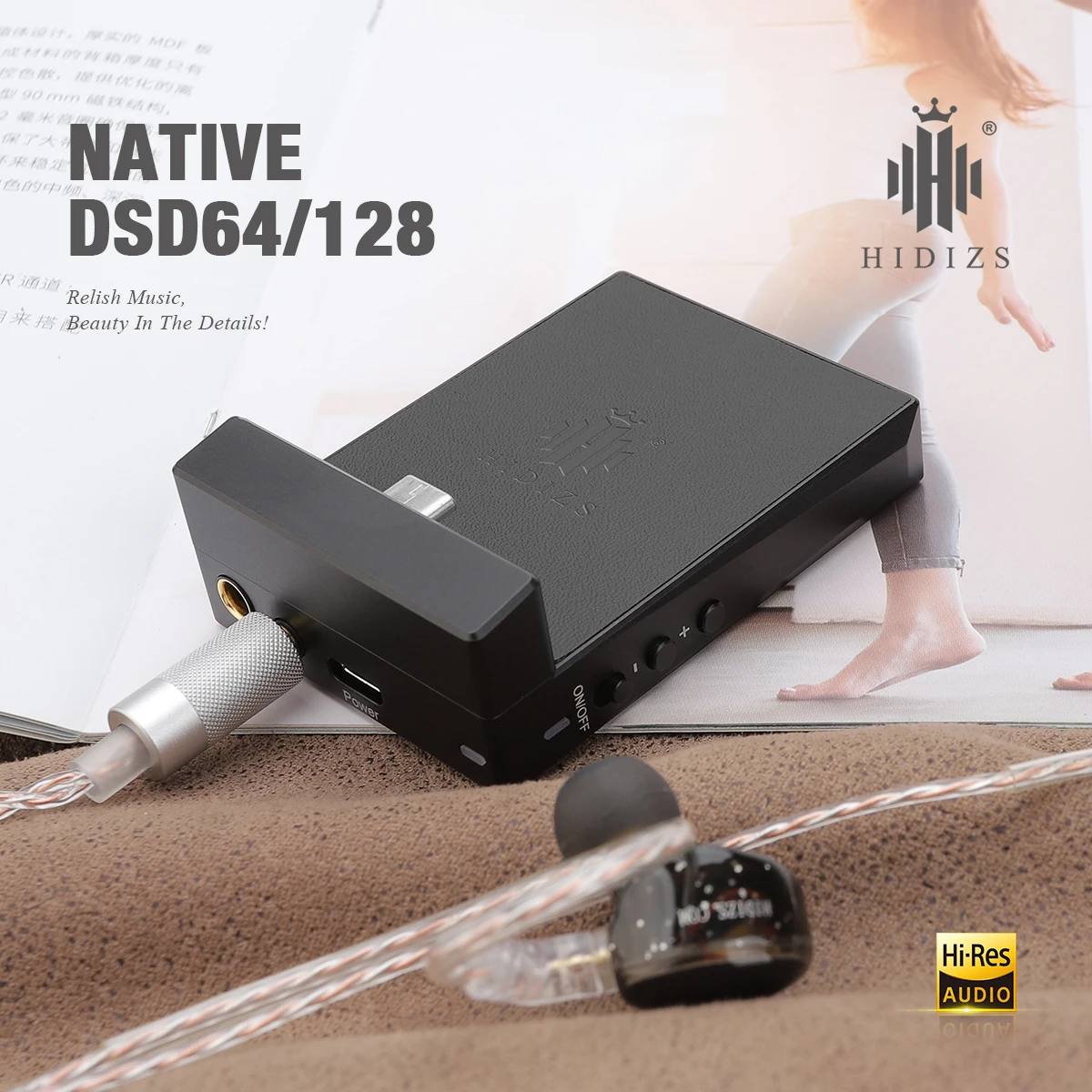 Imagem -05 - Hidizs Dh80 Dh80s Usb Dac Amp Portátil Balanceado com Suporte para Mqa Escudo de Liga de Alumínio Cnc Níveis de Seleção de Ganho para Celular Dap