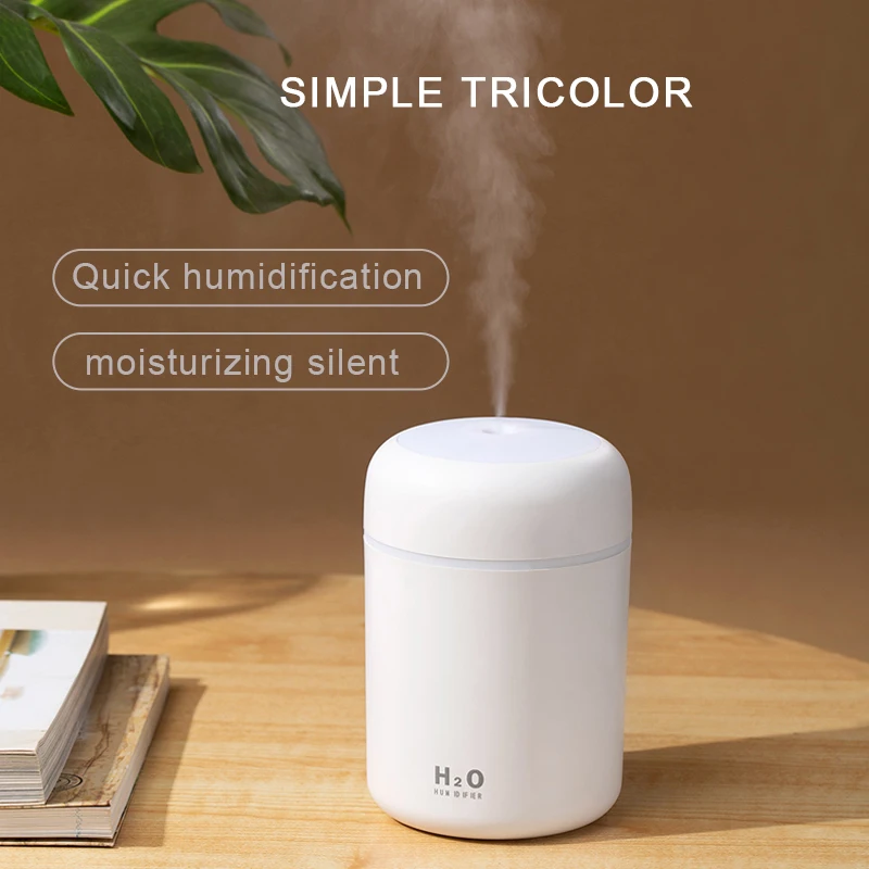 ขายส่งราคา300Ml ไฟฟ้า Air Freshener Aromatherapy Humidifiers Diffusers USB เครื่องฟอกอากาศที่มีสีสัน Night Light รถบ้าน