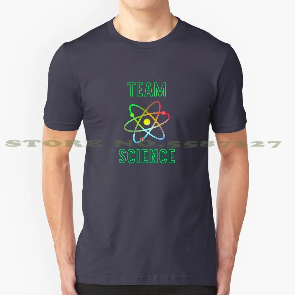 Team Science With Atom Neutron Electron 100% Cotton T-Shirt Nucleus Nerd Science Technology Atomic Neutron Biology Chemistry