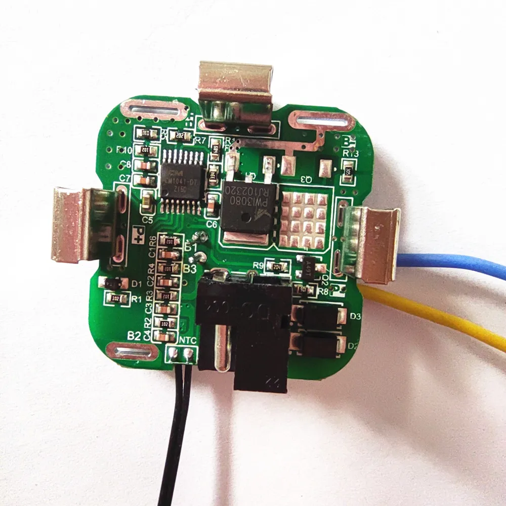 4s 20A Bms płytka drukowana PCBA 3.7V 18650 bateria ze złącze DC do ręcznej wiertarki elektrycznej 16.8v