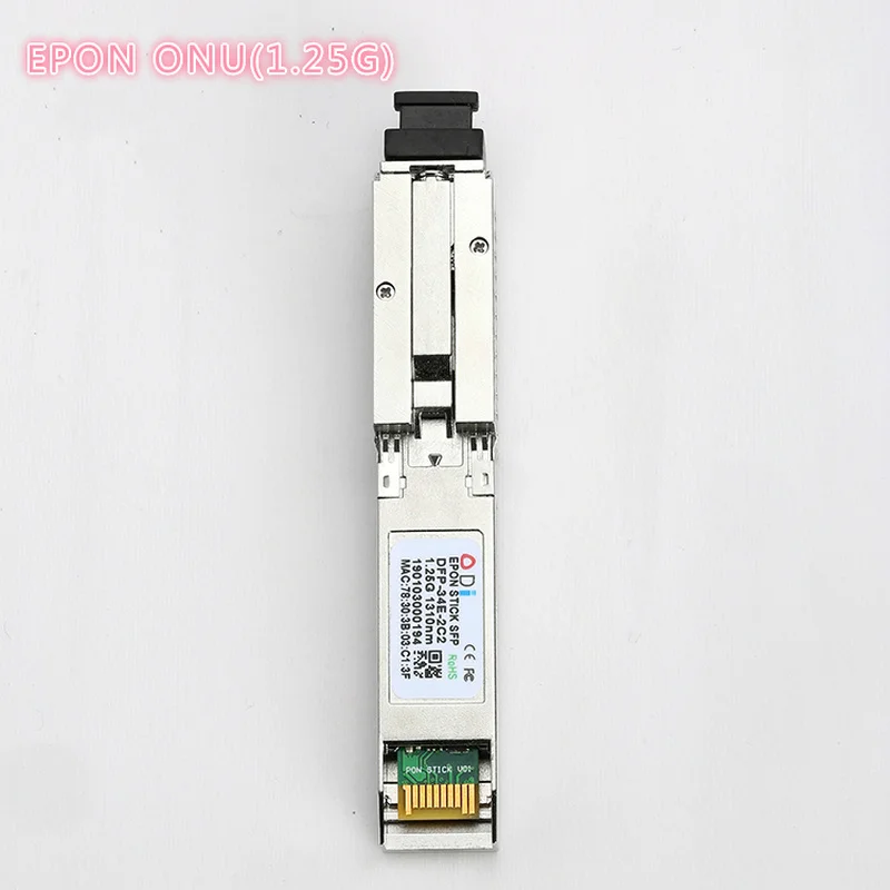 

EPON SFP ONU Tx 1310/нм 20 км SC трансивер с модулем MAC pon для OLT switch для HUAWEI/ Cisco/XIAOMI Fiber