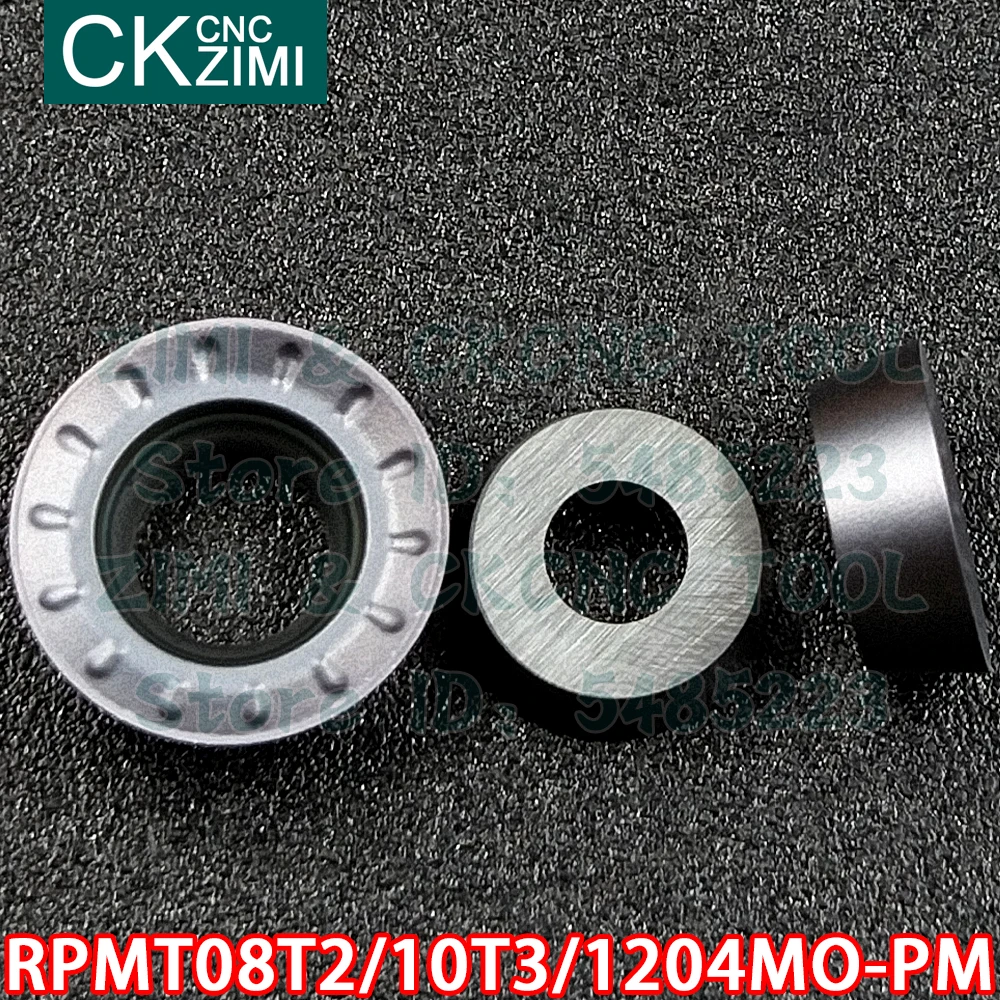 超硬フライスインサートRPMT08T2MO-PM RPMT10T3MO-PM RPMT1204MO-PM zm2125,ステンレス鋼用CNC切削工具rpmt