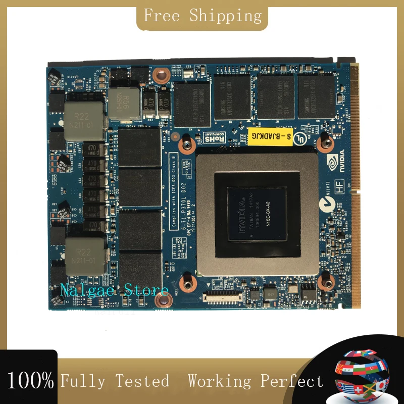 For DELL Alienware M13X R1 R2 M15X R1 R2 M17X R2 R3 R4 R5 M18X R2 R3 GTX 880M GDDR5 8GB N15E-GX-A2 Graphics Video Card