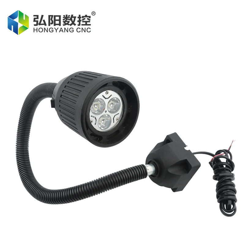 CNC Machine Tool Work Light Jade Carving Machine Lighting Lamp Universal Adjustable Hose LED Light 220/24V Work Light