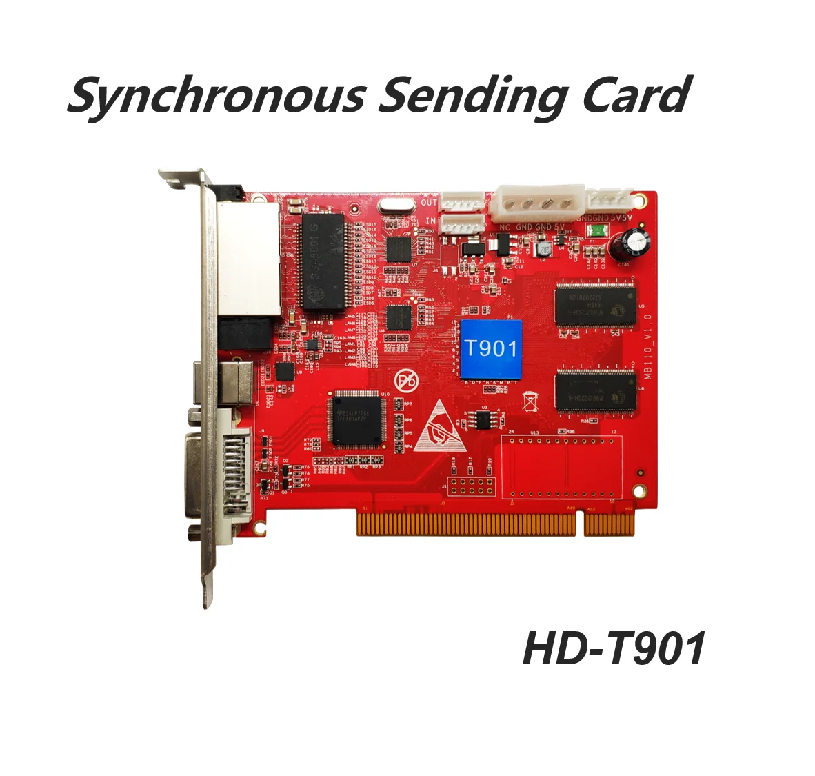 Huidu HD-T901 Synchronous Sending Card For Indoor Outdoor Big LED Video Wall Combine Work With HD-R708 HD-R712 Receiving