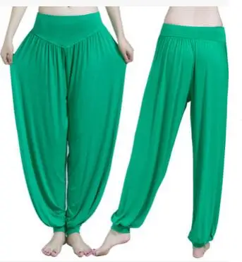 1pcs/lot woman soft solid harem loose pants female belly dancing long pants