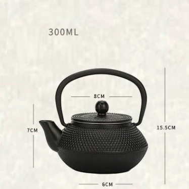 Japanese Iron Tea Pot with Stainless Steel Infuser Cast Iron Teapot Tea Kettle for Boiling Water Oolong Tea 300/600/900ML