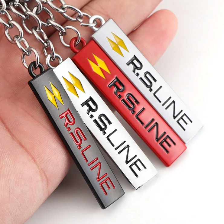 RS Line Car Keychain Key Chain Ring Keyring Key Holder for Renault Arkana Megane Clio Scenic laguna Logan Koleos Sandero Safrane