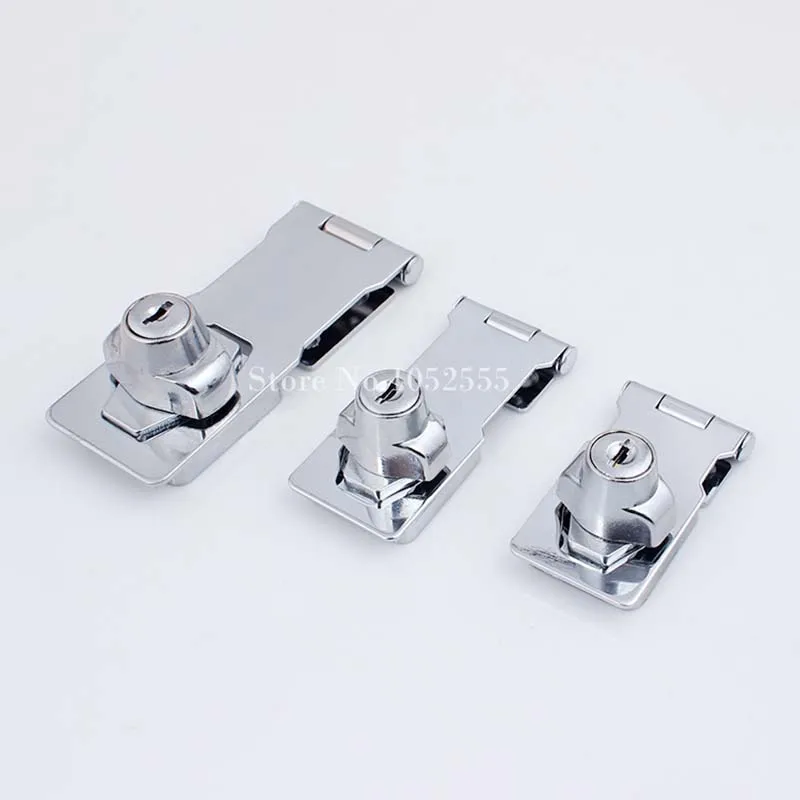 

New 2PCS Drawer Cabinet Locks Cupboard Drawer Box Cabinet Door Lock Latches Door Closet Hasp Lock Keys Alike/Keys Different