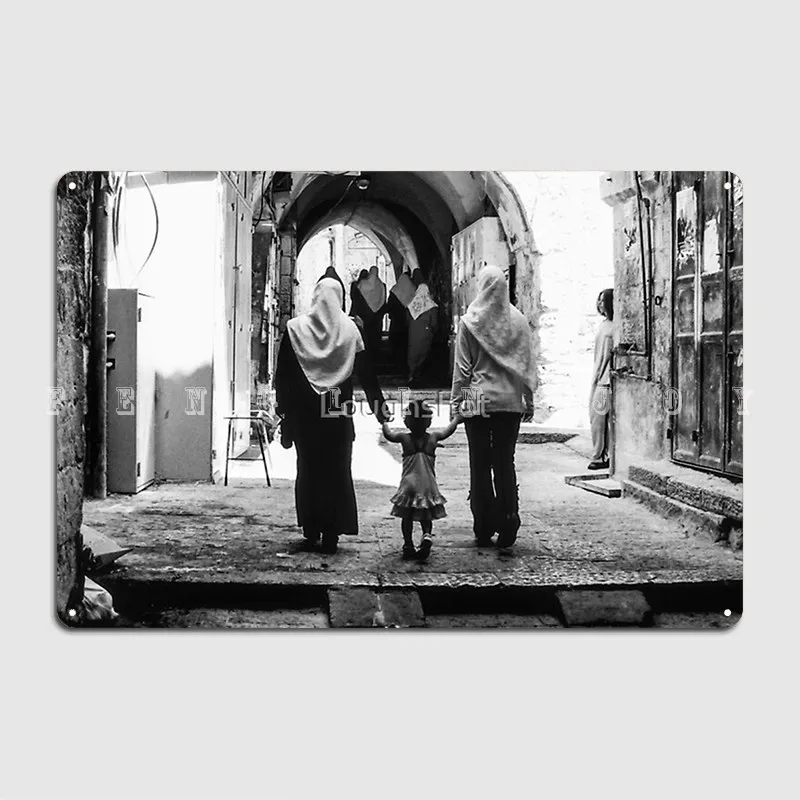 Love And Innocence In The Old City Jerusalem Metal Plaque Poster Club Party Garage Club Create Plaques Tin Sign Poster