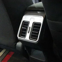 for Honda City Sedan 2014 2015 2016 Car Back Rear Tail AC Outlet Air Conditioner Vent Trim Frame Cover ABS Matte Accessories
