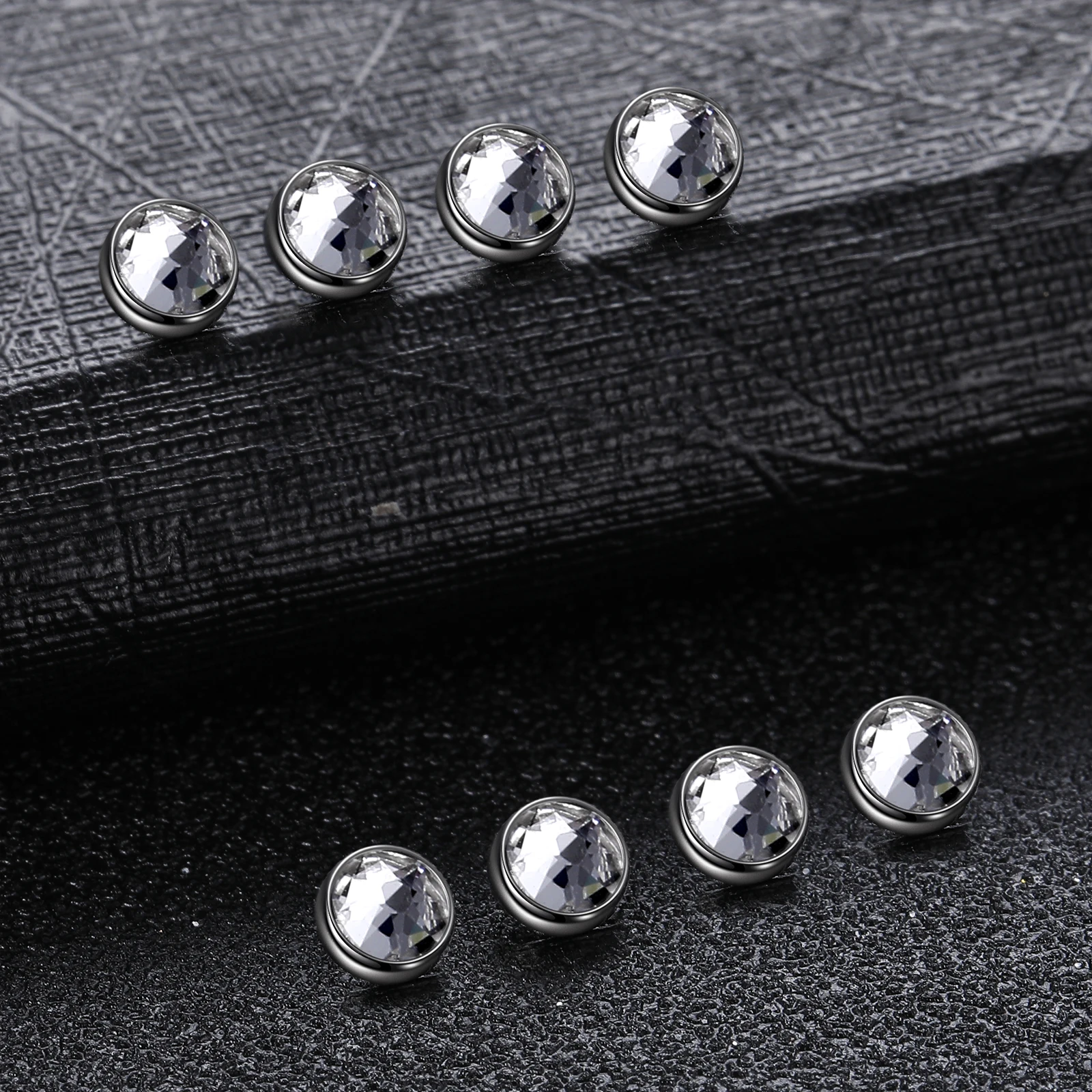 1PC Titanium Microdermal Piercing Surface Internally Threaded Gem Ends Dermal Skin Diver Hide in  Medusa Piercing Body Jewelry