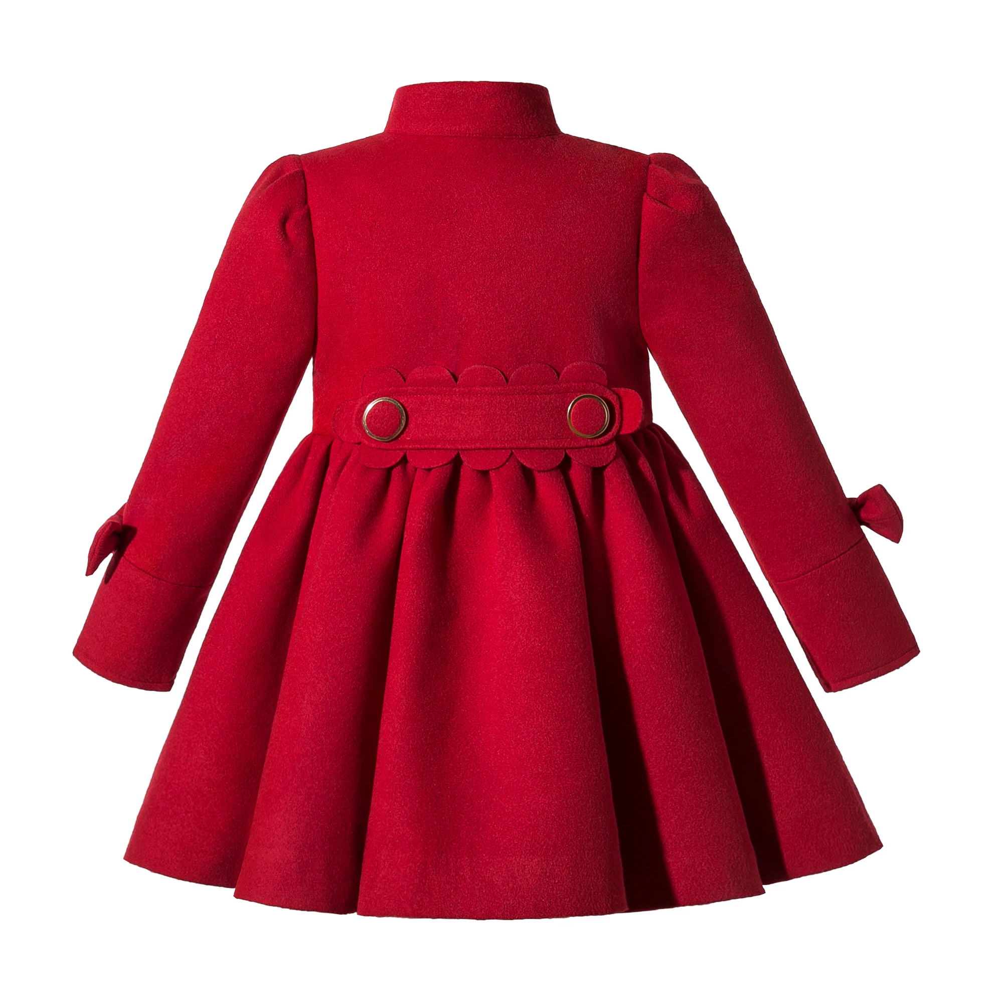 Pettigirl Red Christmas Winter Dresses Jacket Coats Clothes for Infant Baby Girls Kids Clothing &Hairband 234 to 6 8 10 12 Years