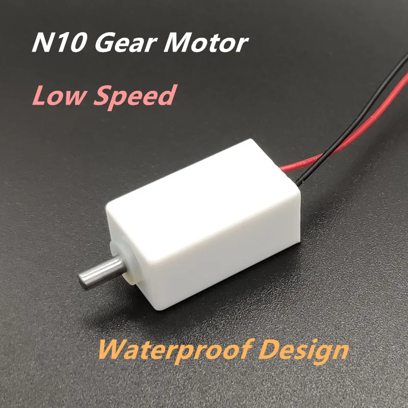 Underwater Motor Micro DC N10 Gear Motors With Ready Stock For Electric Bike Robot Underwater Camero Fishing Equipment