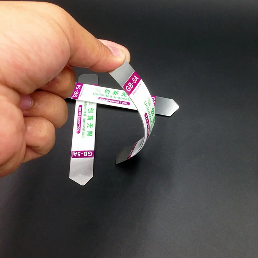 5 Pcs Soft Thin Stainless Steel Pry Blade LCD Screen Opening Tool For Mobile Phone Touch Screen Repair Kit Pry Slice