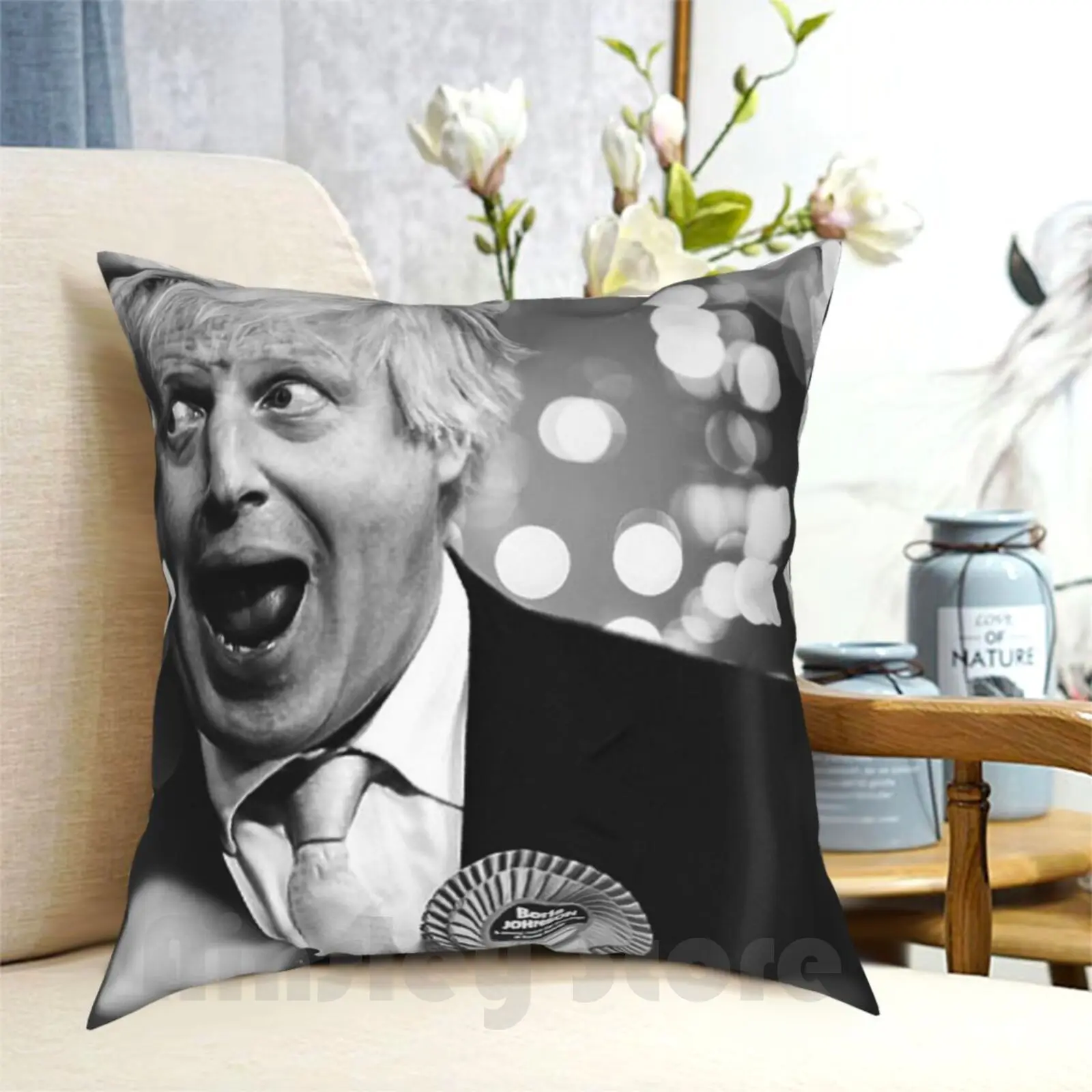 The Irreplaceable Incomparable Boris Johnson Pillow Case Printed Home Soft DIY Pillow cover Boris Boris Johnson Funny Uk