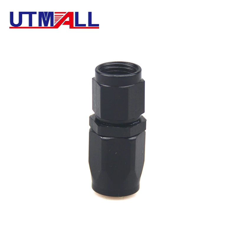 

Black Hose Fittings Stright Eblow Aluminum Fitting Oil Fuel Enforced Adaptor Hose Oil Cooler Hose End Fittings AN8