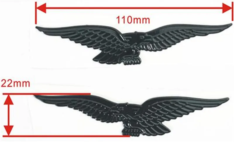 3d Moto Guzzi Sticker Black Color Motorcycle Moto Bike Waterproof 3d Eagle Decals for Moto Guzzi Decals Sticekrs