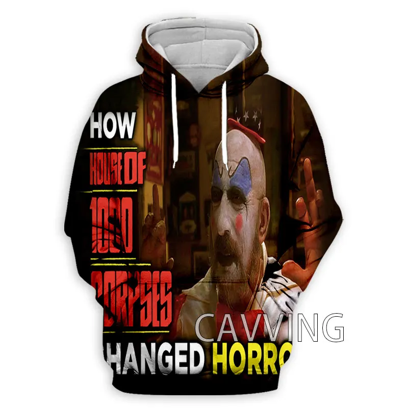 House of 1000 Corpses Captain Spaulding 3D Printed  Hoodies Hooded Sweatshirts Harajuku Hoodie Sweatshirts HIP HOP Tops Clothing