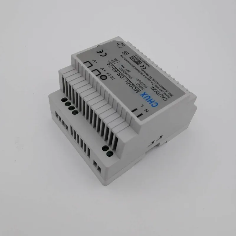 CHUX 5V 12V 18V 24V 60W Switching Power Supply Din Rail Type SMPS DR-60 AC to Dc LED Industry Power Supplies