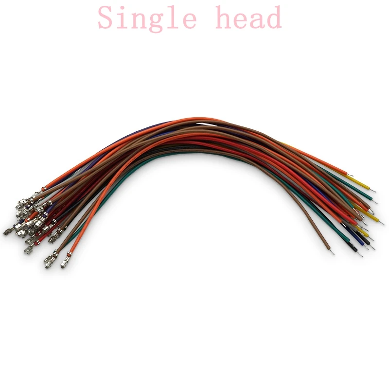 100pcs XH2.54 Terminal line Single-end double-end crimped spring terminal spacing 2.54mm 24AWG XH2.54 cable