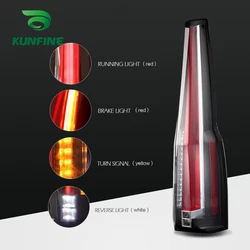 A Pair Car Tail Light Assembly For GMC Yukon Led 2007-2014 Brake Light With Turning Signal Light Car led Tail light Tuning Parts