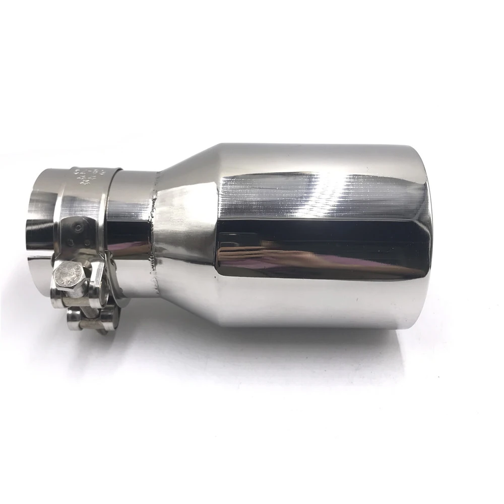 Universal Car Exhaust Muffler Tail Pipe Stainless Steel Chrome Decorative Tip Exhaust Pipe Automobile Accessories Car-Styling