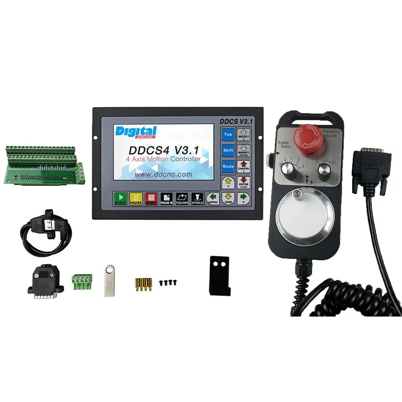 Special offer cnc kit DDCSV3.1 500KHz G-Code Offline Controller +6 axis Handwheel MPG