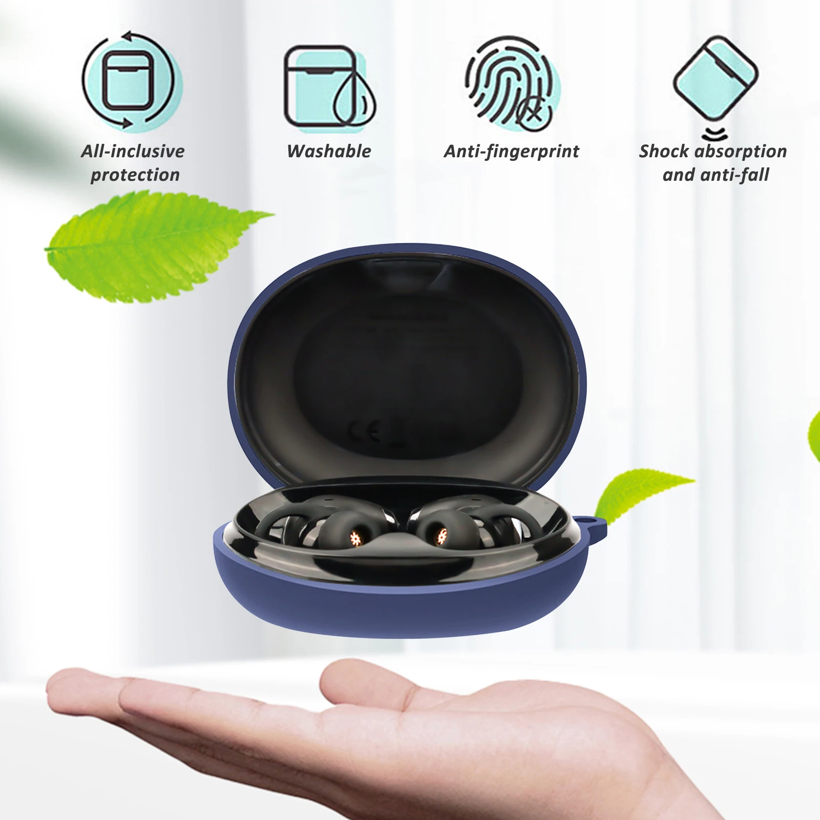 For Soundcore Liberty 2 Pro Bluetooth Earphone Protective Case Shockproof Anti-scratch Liquid Silicone Earphone Cover Shell