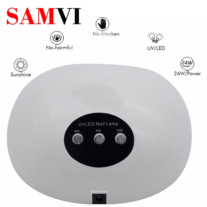 

SAMVI UV LED Lamp Nail Lampa Led Manicure Gel Lamp For Nail Salon Art Tools 24W Dryer Lamp USB Charger UV Led Lamp Nail