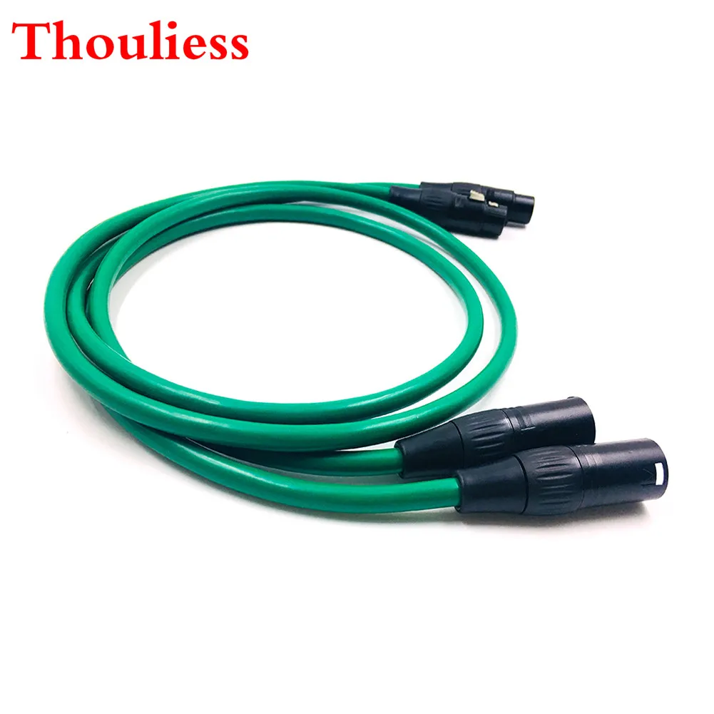 

Thouliess Pair Gold Plated XLR Balacned Audio Cable 3pin XLR Male to Female Amplifier Interconnect Cable with MCINTOSH USA-Cable