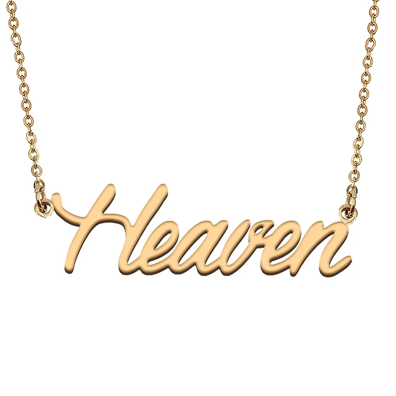 

Heaven Custom Name Necklace Customized Pendant Choker Personalized Jewelry Gift for Women Girls Friend Christmas Present